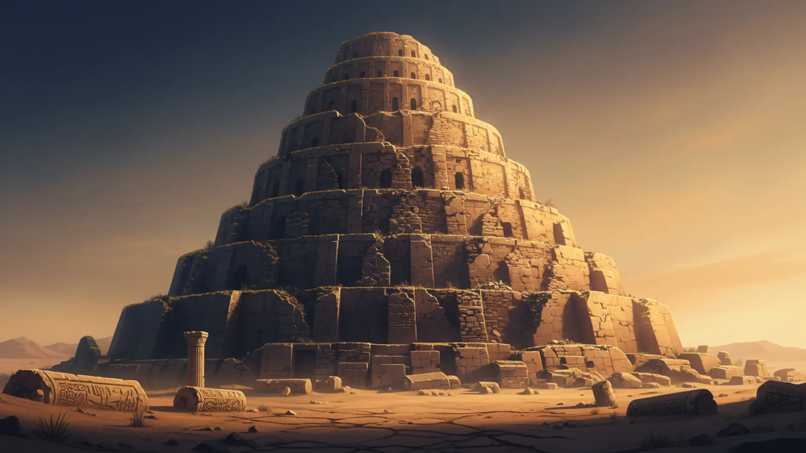Zigguraty Mezopotamii a wieża Babel